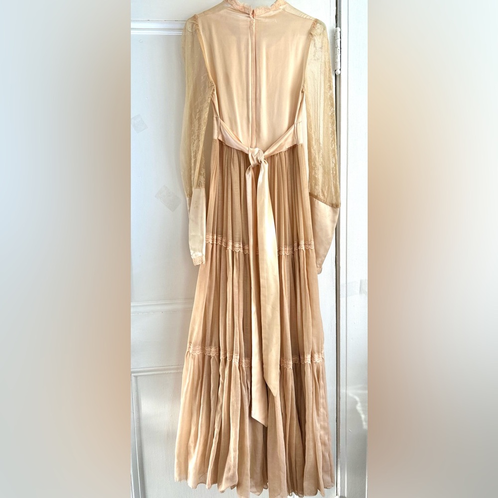 Vintage Gunne Sax by Jessica San Francisco Prairie Maxi Dress Size 7 - Picture 7 of 17